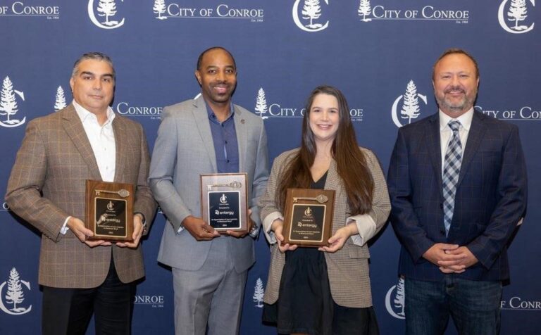 Entergy Texas Honored with Key to City of Conroe for Hurricane Beryl Response