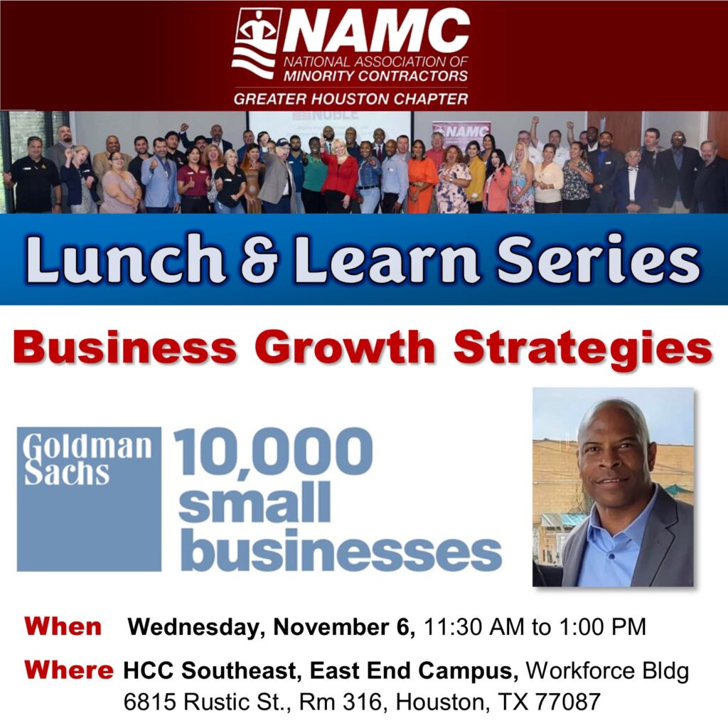 Don't miss it... This Wednesday! - November Lunch & Learn - Business Growth Strategies with GS10kSB