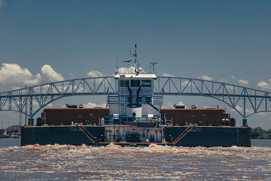 Sabine Neches Waterway Vessel Bridge (Photo Credit: TxDOT)