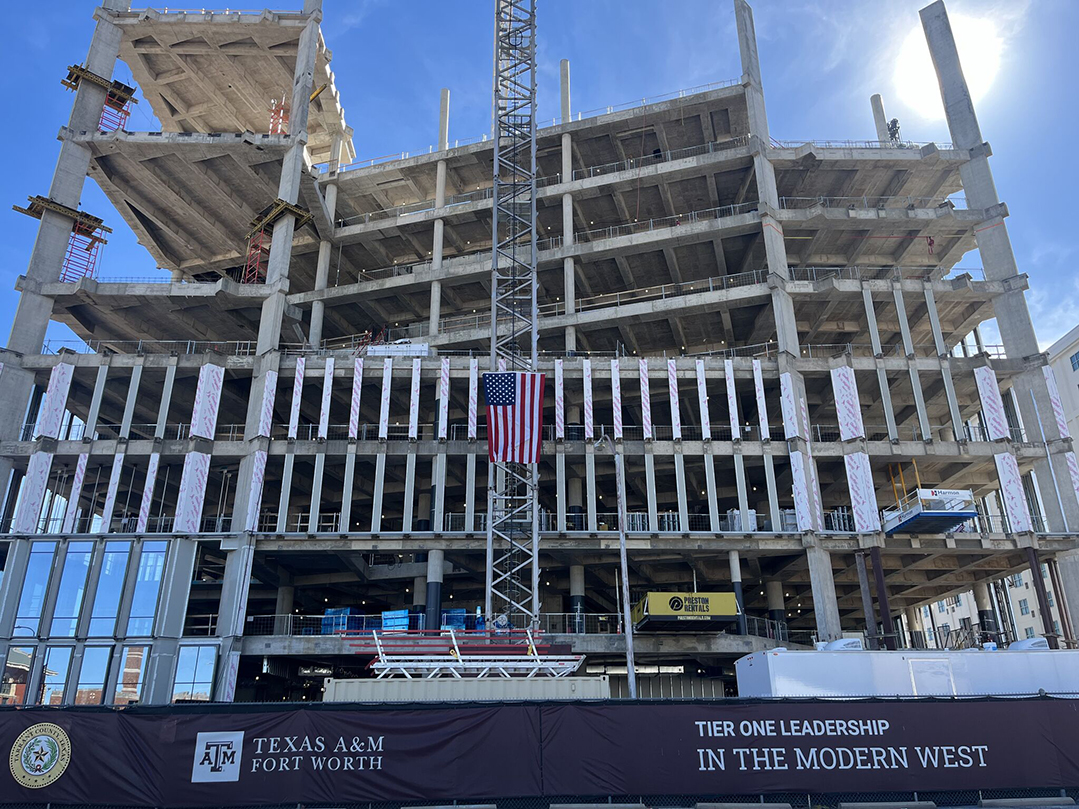 Turner Construction Joint Venture Celebrates Topping-Out of $185M Texas A&M-Fort Worth Project