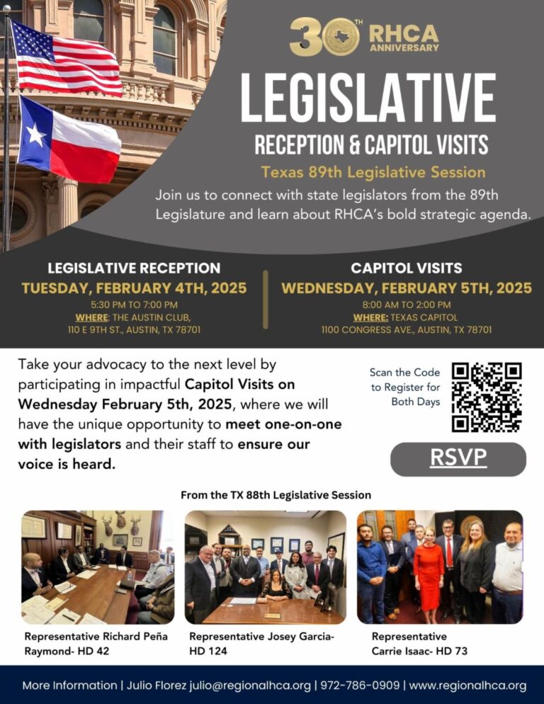 RCHA: Legislative Reception & Capitol Visits