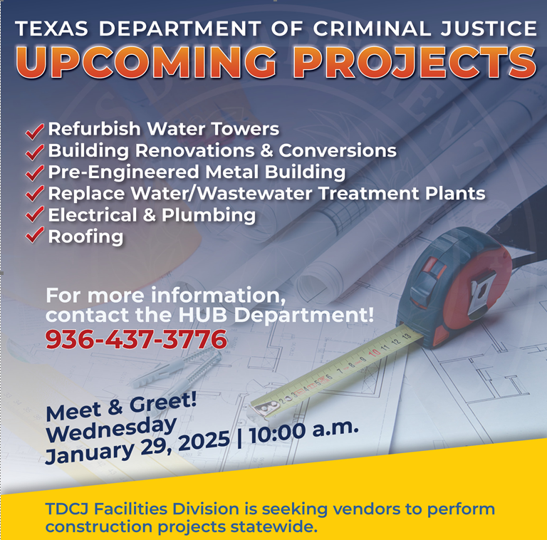 TDCJ Construction Meet & Greet