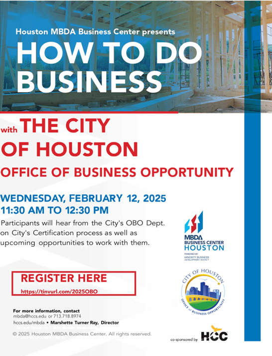 How to do business with the City of Houston OBO