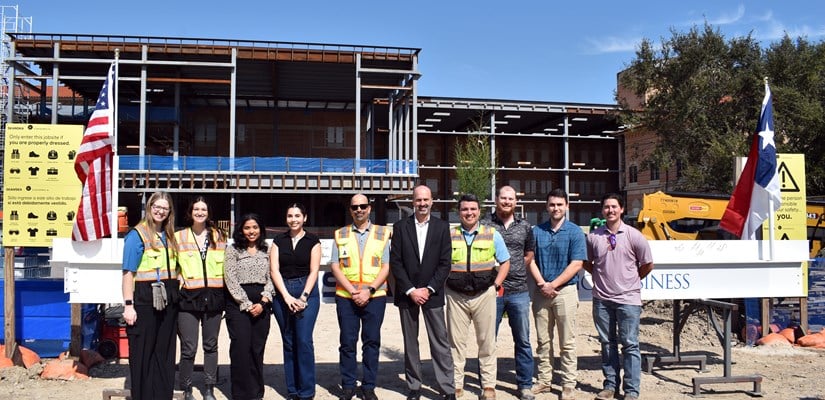 Skanska Celebrates Topping Out Rice University’s New Business School Building