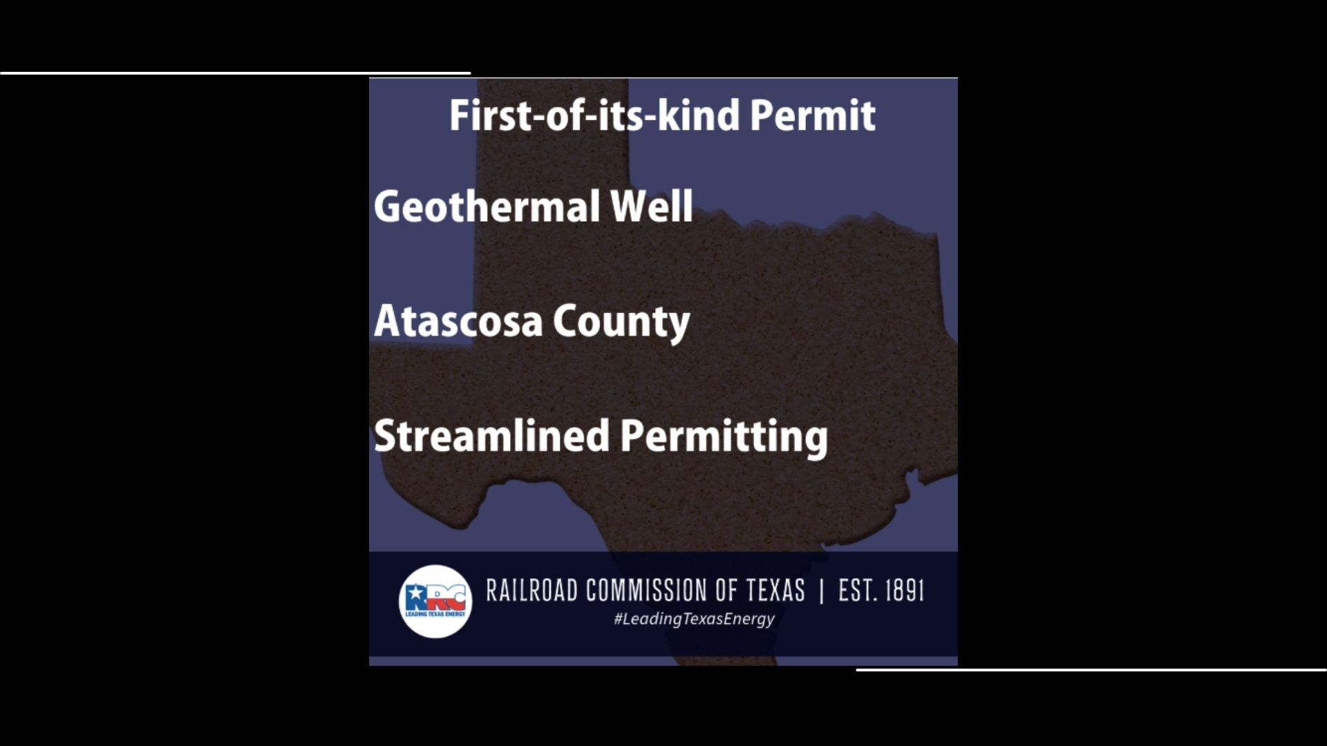 Railroad Commission of Texas Issues First Permit for Geothermal Well