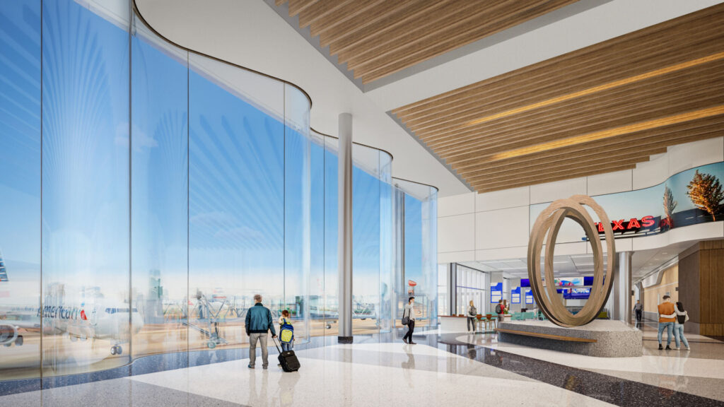 DFW Airport and American Airlines Announce Acceleration and Expansion of Plans for Terminal F 9 DFW Airport Terminal F 3 Interior