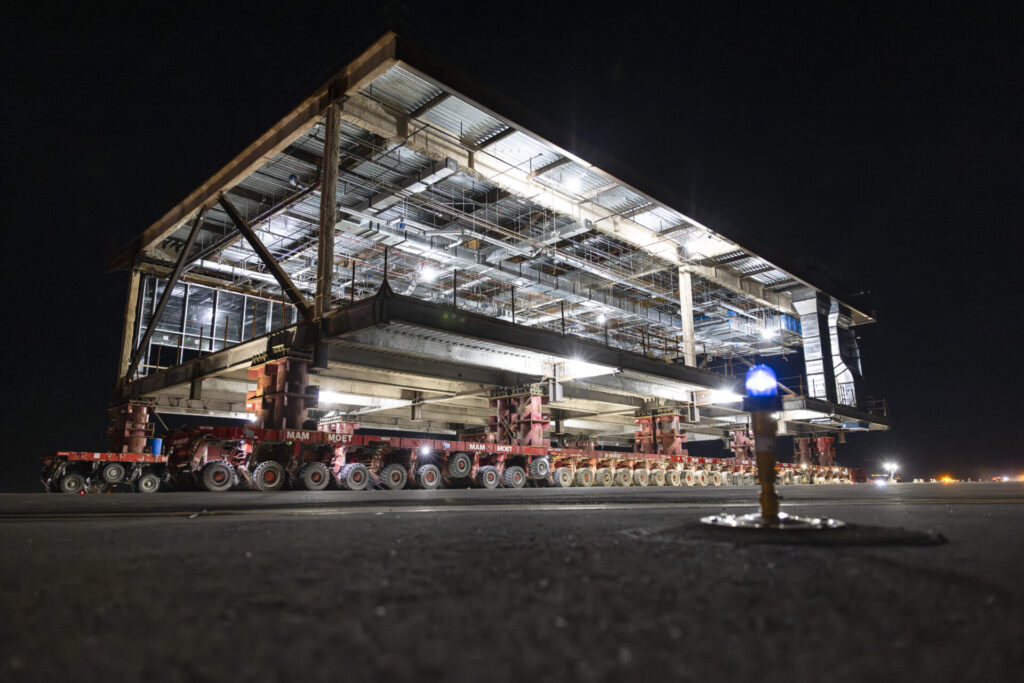 DFW Airport Completes Move of Innovative Megastructure Modules Across Airfield for Terminal C Expansion 10 DFW Airport Modular Move