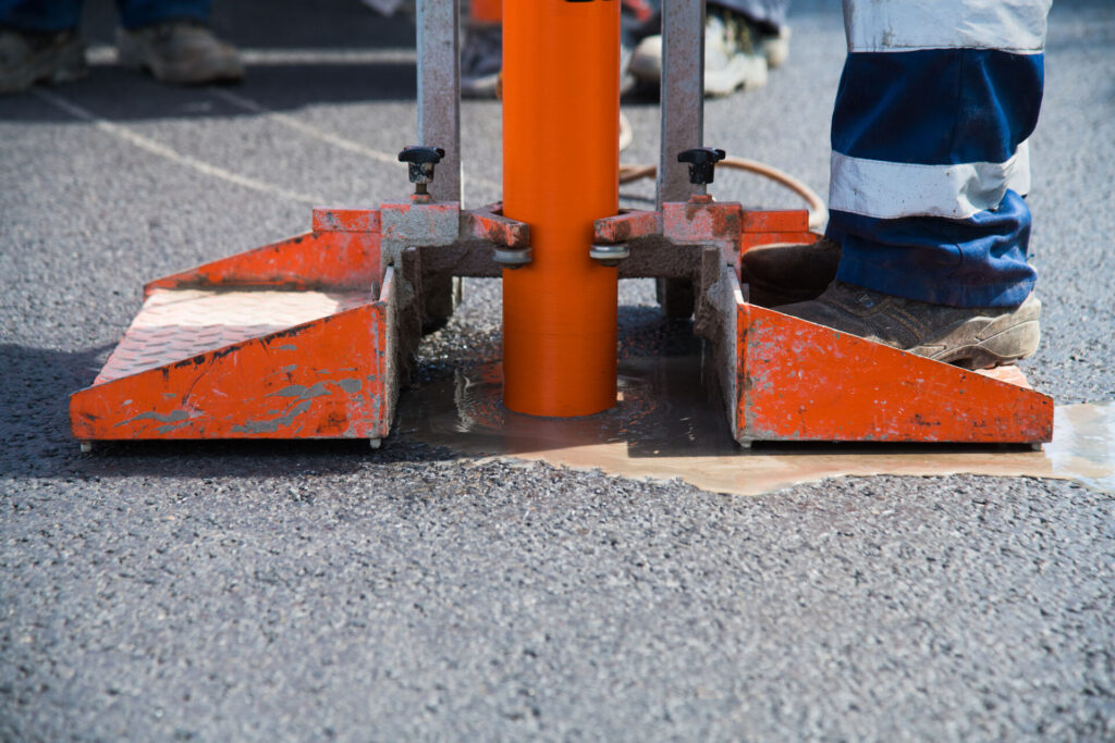 Driving on Science 2 checking the quality of road asphalt 2