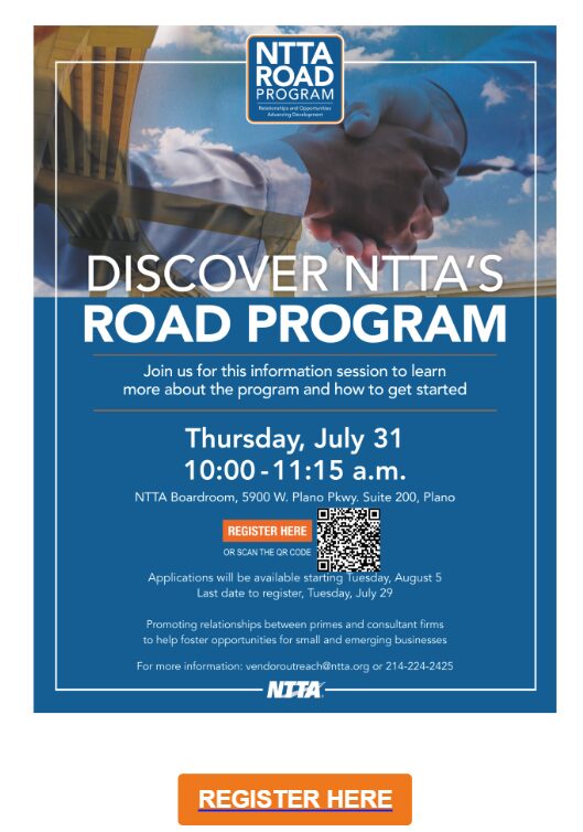NTTA ROAD Program Outreach and Information Session: 2026-2028 Class