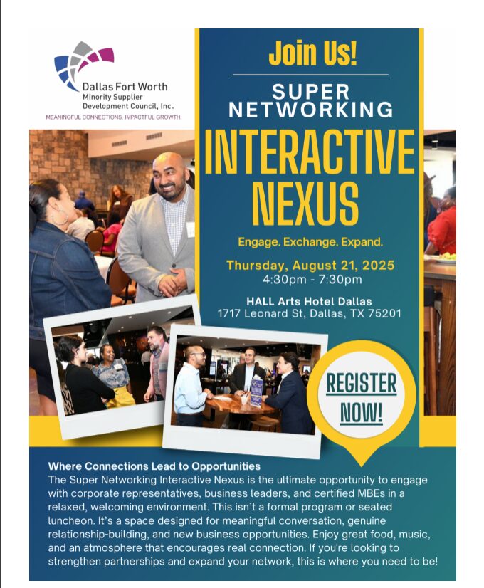 Dallas, TX - Don't Miss the Ultimate Networking Experience at the Super Networking Interactive Nexus 1 DFW MSDC - Super Networking Interactive Nexus