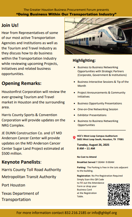 "Doing Business within our Transportation Industry-Tourism and Travel"