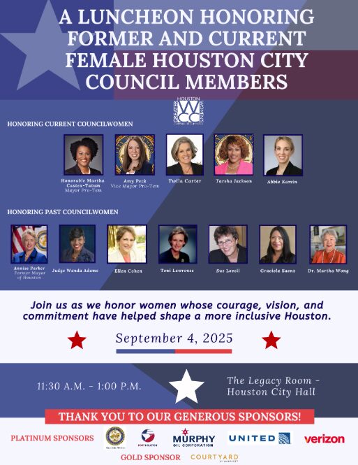 A Luncheon Honoring Former and Current Female Houston City Council Members