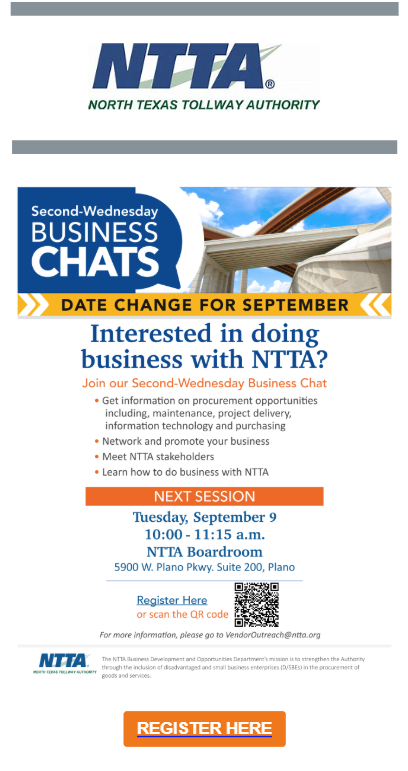Connect with NTTA: Future Business Opportunities