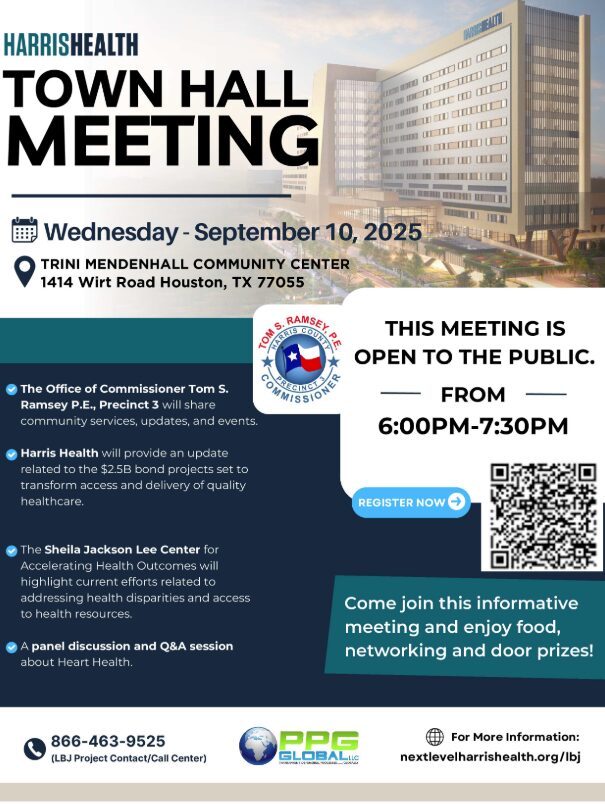 Harris Health Town Hall Meeting - Harris County Precinct 3