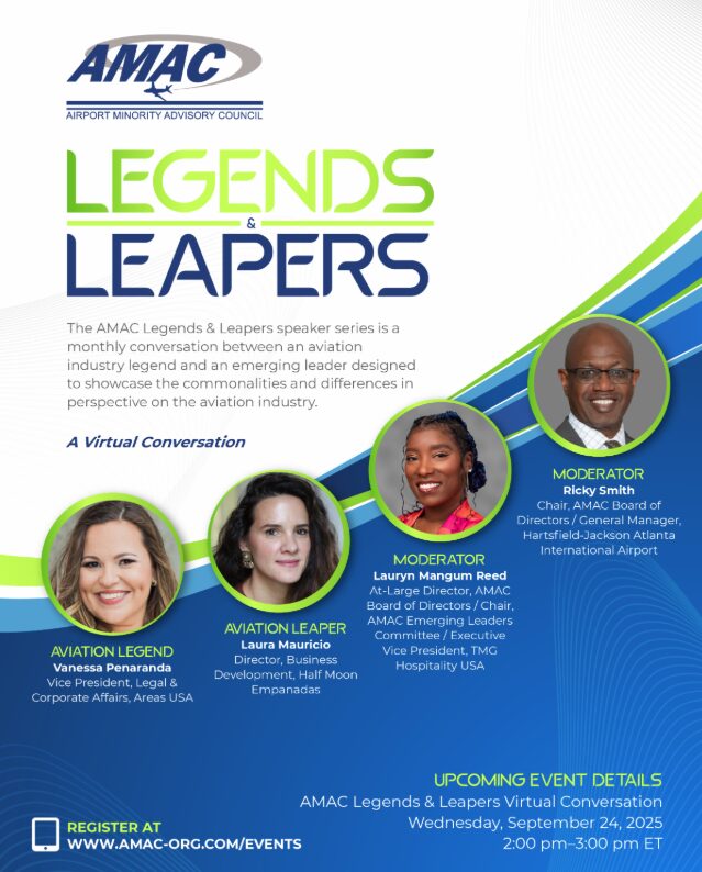 Virtual - Airport Minority Advisory Council (AMAC) - Legends & Leapers Virtual Conversation 1 AMAC Legends and Leapers