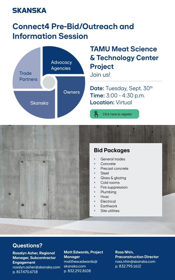 SKANSKA Connect4 Pre-Bid/Outreach and Information Session