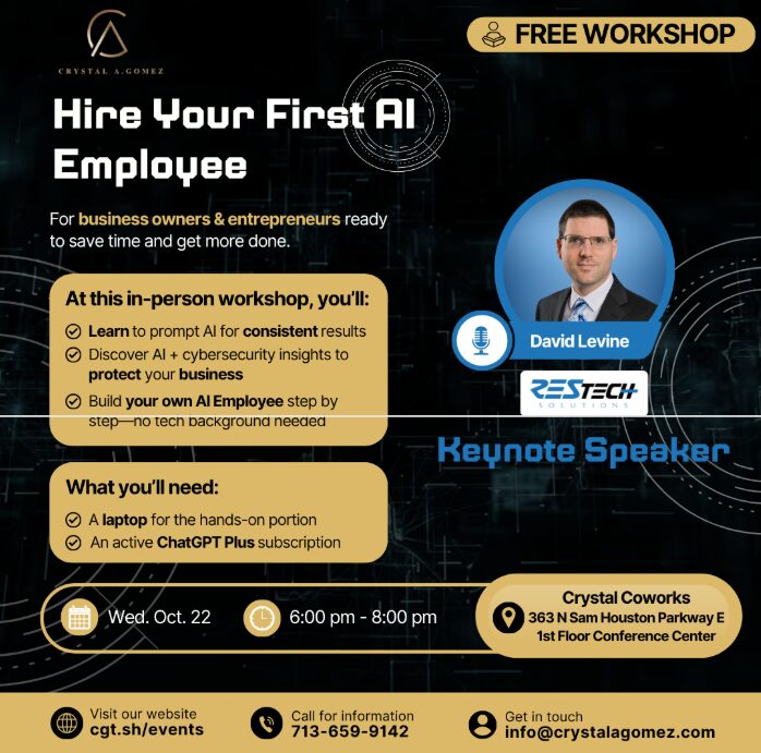 Houston, TX - Build Your First AI Employee (No Tech Experience Needed!) 1 Build Your First AI Employee (No Tech Experience Needed!)