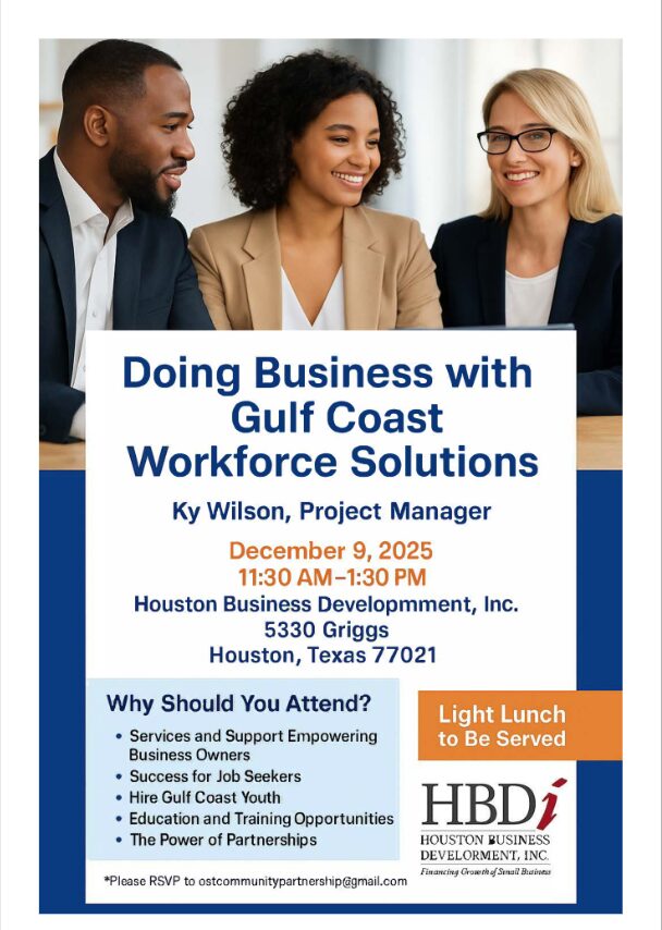 Gulf Coast Workforce Solutions Doing Business with Gulf Coast Workforce Solutions