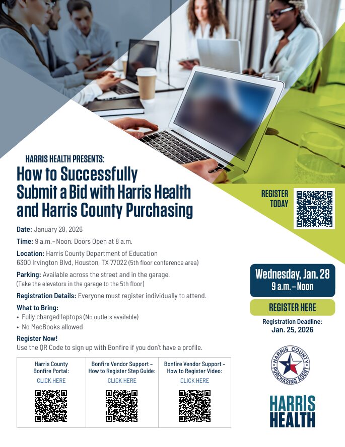 Harris Health - How to Successfully Submit a Bid with Harris Health and Harris County Purchasing