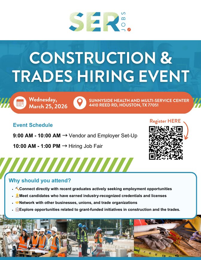 SER Jobs Construction & Trades Hiring Event