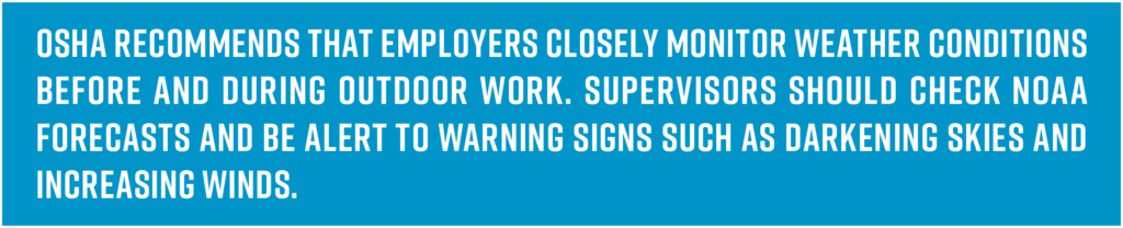 OSHA Warns of Lightning Safety Risks for Outdoor Workers 2 OSHA Warns of Lightning Safety Risks for Outdoor Workers 2