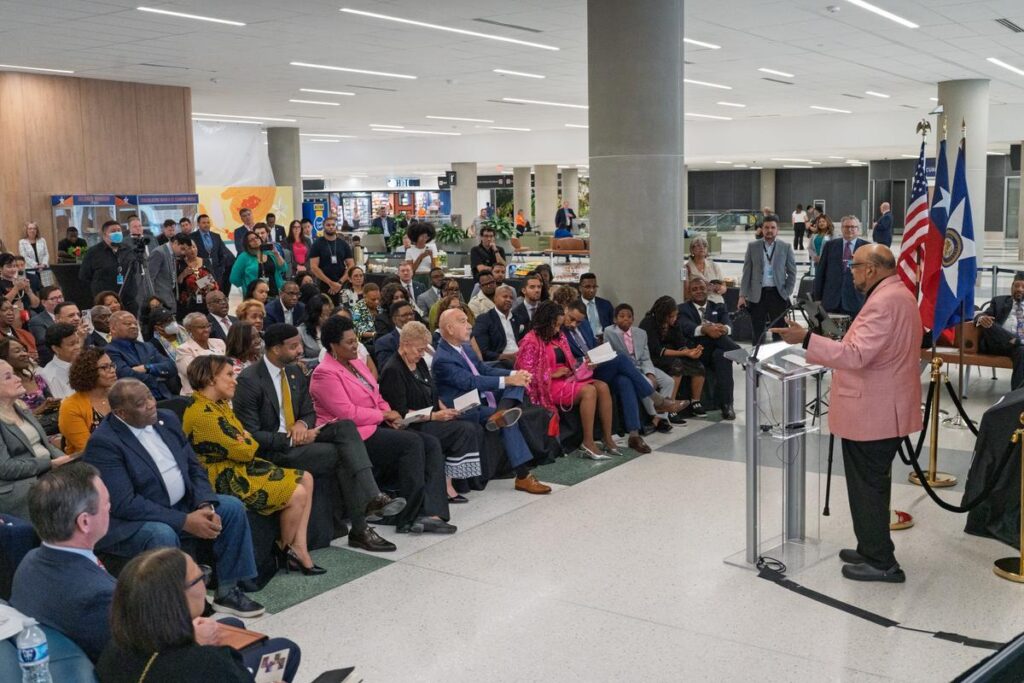 Houston dedicates Sheila Jackson Lee Terminal E at IAH 2 Houston dedicates Sheila Jackson Lee Terminal E at IAH 2