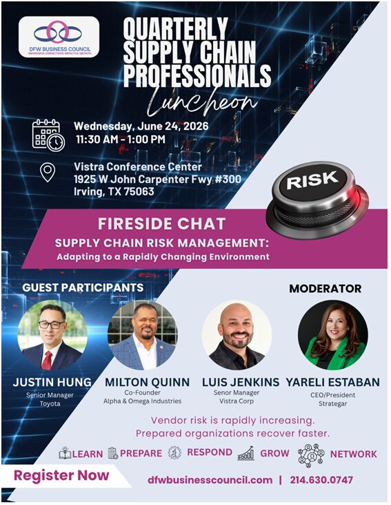 IRVING, TX- DFW BUSINESS COUNCIL- QUARTERLY SUPPLY CHAIN PROFESSIONALS LUNCHEON 1 DFW BC QUARTERLY SUPPLY CHAIN PROFESSIONALS LUNCHEON