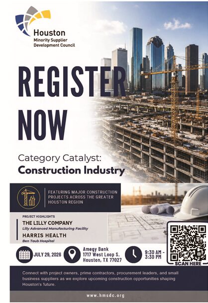 HOUSTON,TX- HMSDC PRESENTS: CATEGORY CATALYST: STRATEGIC CONSTRUCTION INDUSTRY CONVENING 1 HSMDC PRESENTS- CATEGORY CATALYST: STRATEGIC CONSTRUCTION INDUSTRY CONVENING