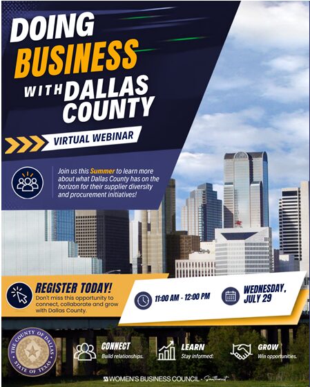 VIRTUAL- DOING BUSINESS WITH DALLAS COUNTY 1 TEXAS- DOING BUSINESS WITH DALLAS COUNTY