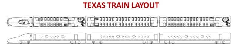 MILESTONE: First Look at the interior layout of the Texas High-Speed Train